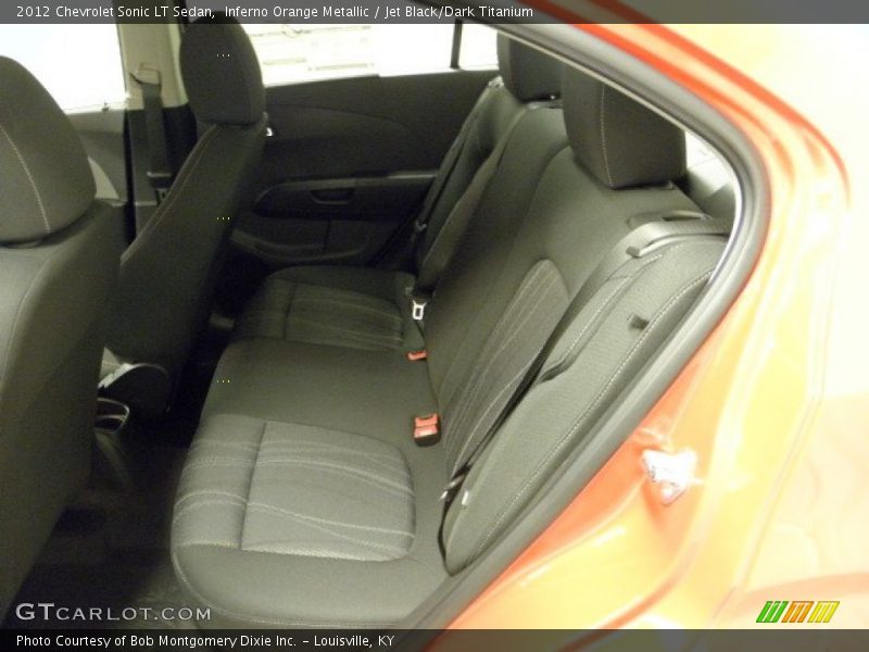 Inferno Orange Metallic / Jet Black/Dark Titanium 2012 Chevrolet Sonic LT Sedan