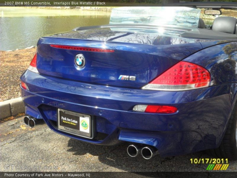 Interlagos Blue Metallic / Black 2007 BMW M6 Convertible