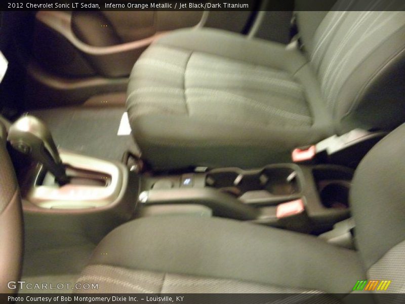Inferno Orange Metallic / Jet Black/Dark Titanium 2012 Chevrolet Sonic LT Sedan
