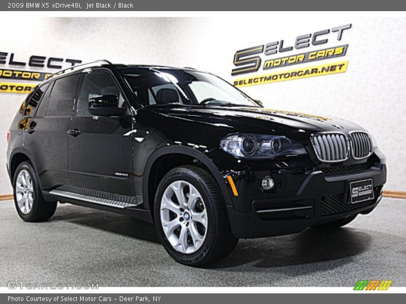 Jet Black / Black 2009 BMW X5 xDrive48i