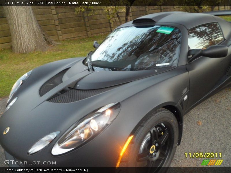 Matte Black / Black 2011 Lotus Exige S 260 Final Edition
