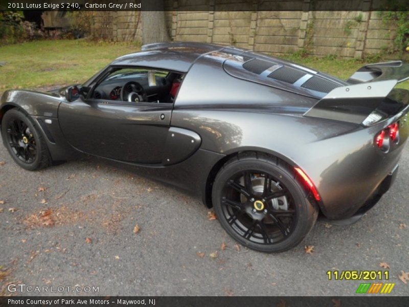 Carbon Grey / Red 2011 Lotus Exige S 240