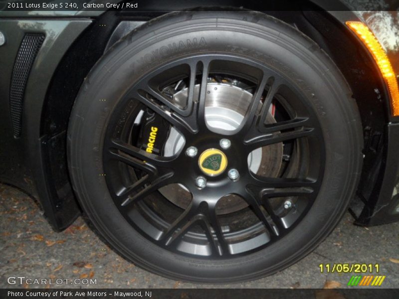 Carbon Grey / Red 2011 Lotus Exige S 240