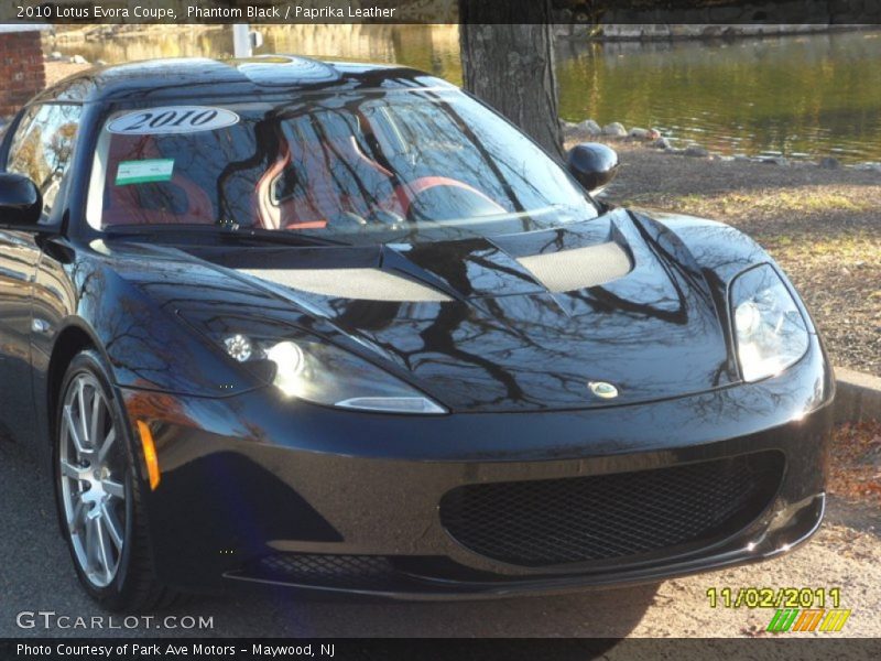 Phantom Black / Paprika Leather 2010 Lotus Evora Coupe