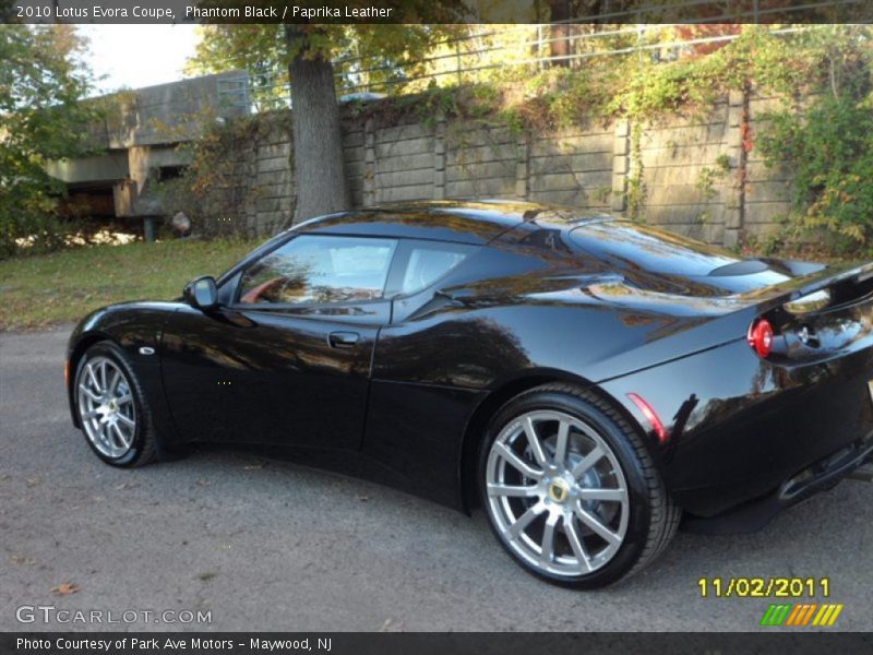 Phantom Black / Paprika Leather 2010 Lotus Evora Coupe