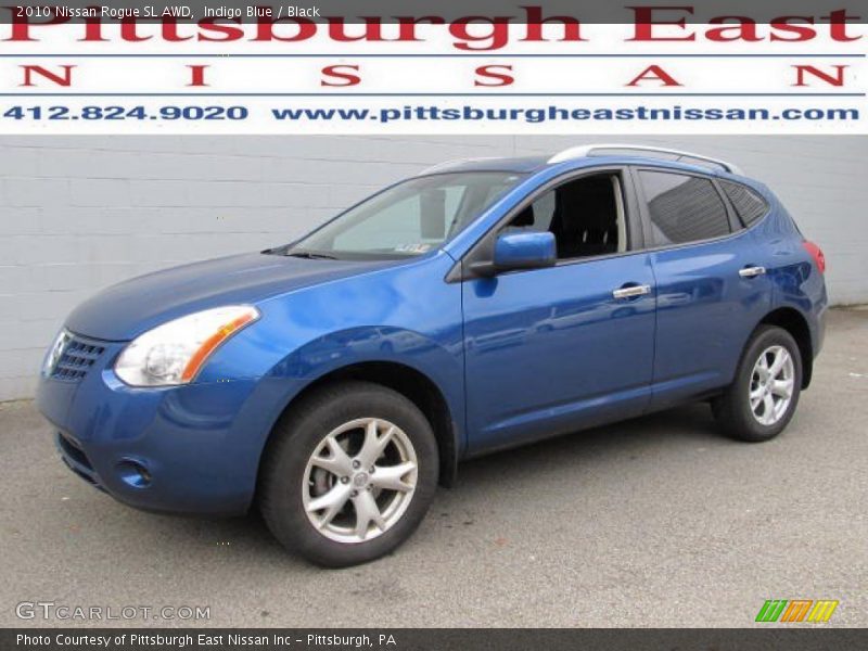 Indigo Blue / Black 2010 Nissan Rogue SL AWD