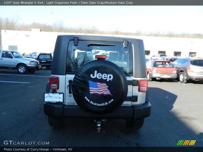 Light Graystone Pearl / Dark Slate Gray/Medium Slate Gray 2007 Jeep Wrangler X 4x4