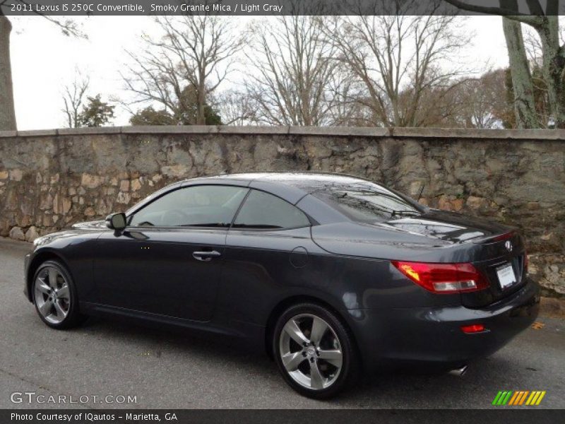 Smoky Granite Mica / Light Gray 2011 Lexus IS 250C Convertible