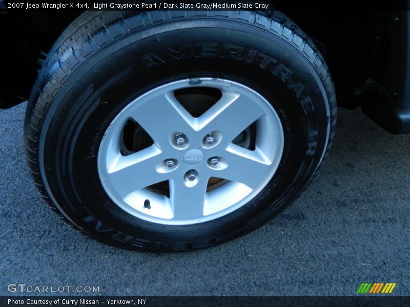 Light Graystone Pearl / Dark Slate Gray/Medium Slate Gray 2007 Jeep Wrangler X 4x4