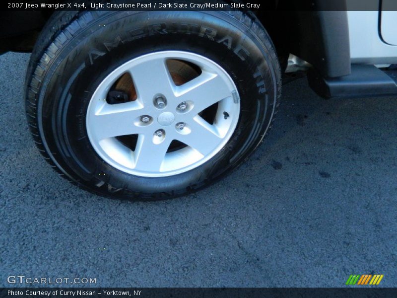 Light Graystone Pearl / Dark Slate Gray/Medium Slate Gray 2007 Jeep Wrangler X 4x4