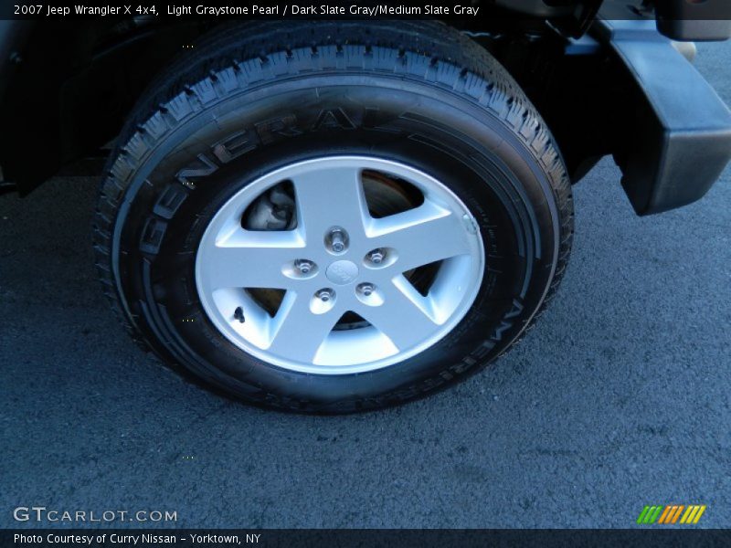 Light Graystone Pearl / Dark Slate Gray/Medium Slate Gray 2007 Jeep Wrangler X 4x4