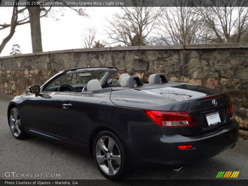 Smoky Granite Mica / Light Gray 2011 Lexus IS 250C Convertible
