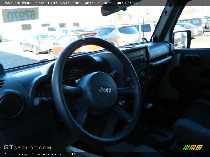 Light Graystone Pearl / Dark Slate Gray/Medium Slate Gray 2007 Jeep Wrangler X 4x4