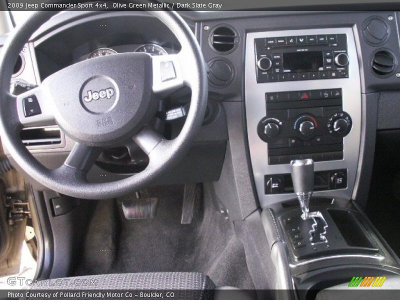 Olive Green Metallic / Dark Slate Gray 2009 Jeep Commander Sport 4x4