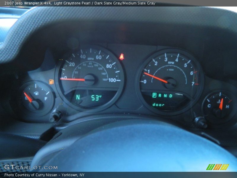  2007 Wrangler X 4x4 X 4x4 Gauges