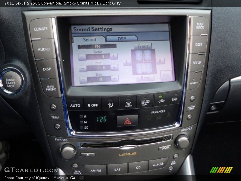 Smoky Granite Mica / Light Gray 2011 Lexus IS 250C Convertible