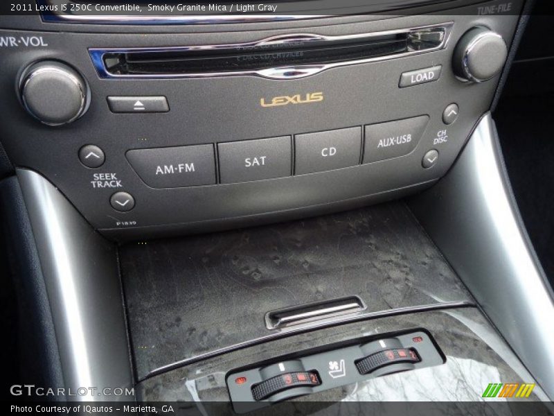 Smoky Granite Mica / Light Gray 2011 Lexus IS 250C Convertible