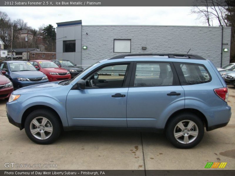 Ice Blue Metallic / Platinum 2012 Subaru Forester 2.5 X