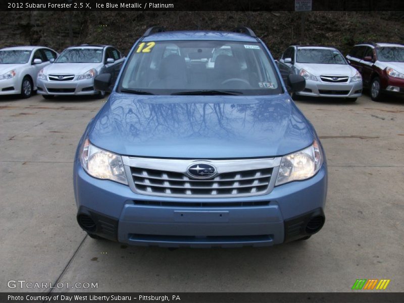 Ice Blue Metallic / Platinum 2012 Subaru Forester 2.5 X