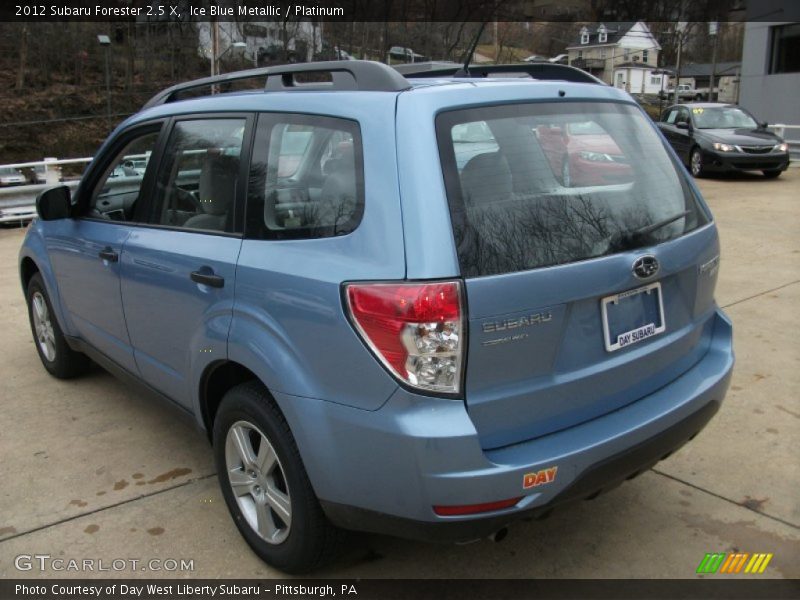 Ice Blue Metallic / Platinum 2012 Subaru Forester 2.5 X