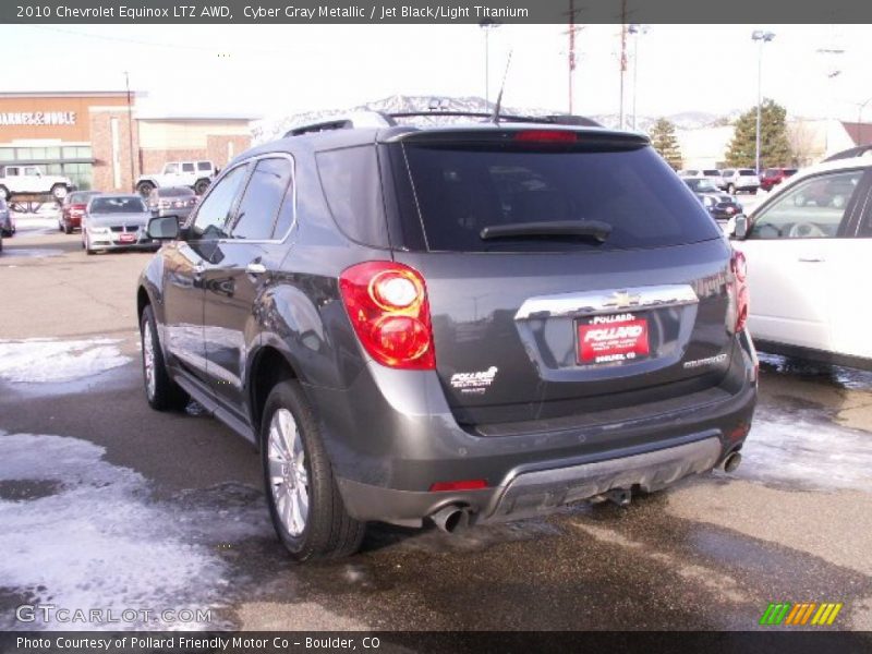 Cyber Gray Metallic / Jet Black/Light Titanium 2010 Chevrolet Equinox LTZ AWD