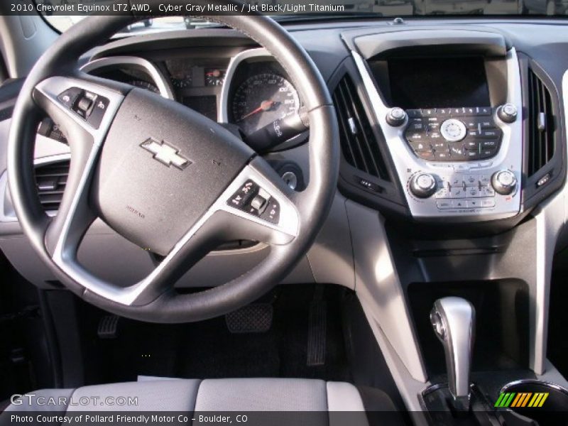 Cyber Gray Metallic / Jet Black/Light Titanium 2010 Chevrolet Equinox LTZ AWD