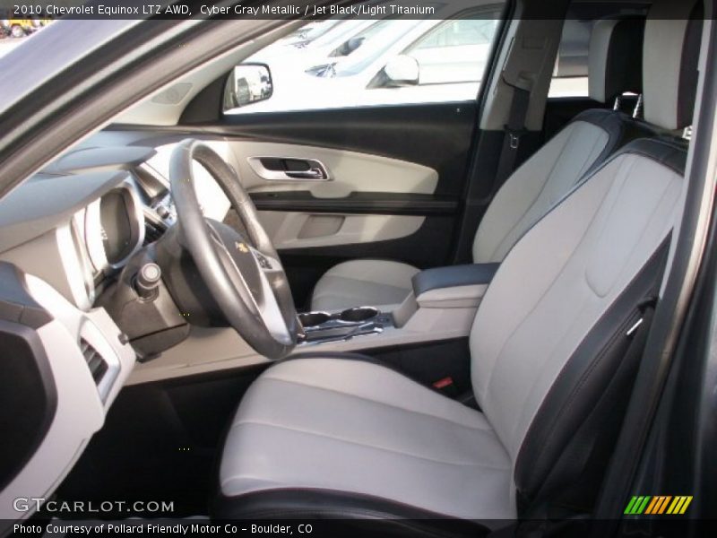 Cyber Gray Metallic / Jet Black/Light Titanium 2010 Chevrolet Equinox LTZ AWD