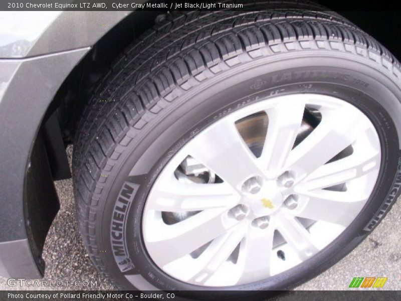 Cyber Gray Metallic / Jet Black/Light Titanium 2010 Chevrolet Equinox LTZ AWD