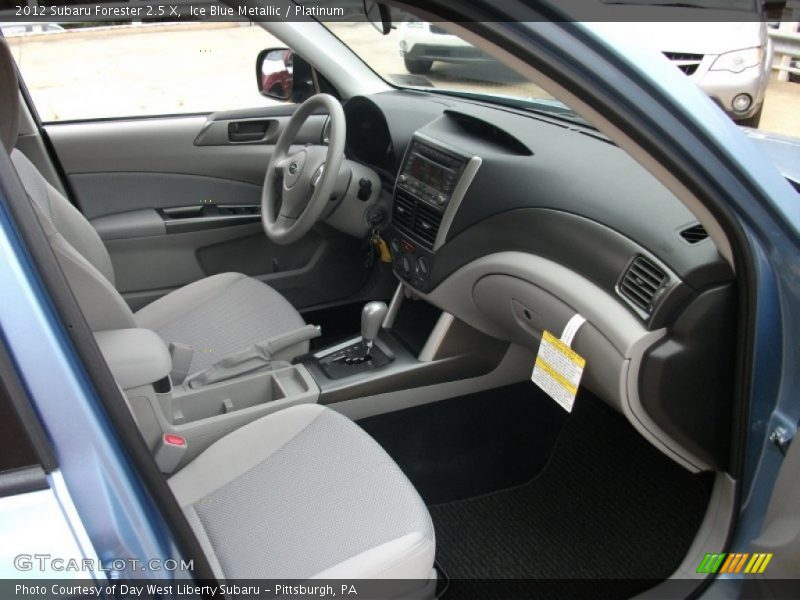 Ice Blue Metallic / Platinum 2012 Subaru Forester 2.5 X