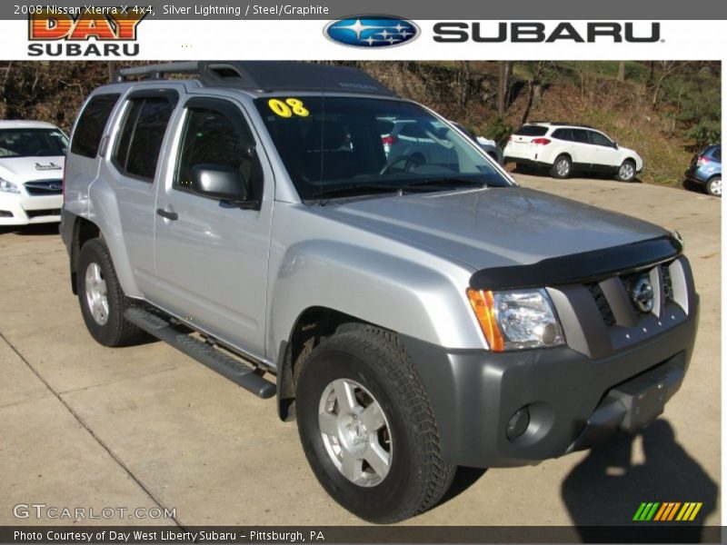 Silver Lightning / Steel/Graphite 2008 Nissan Xterra X 4x4