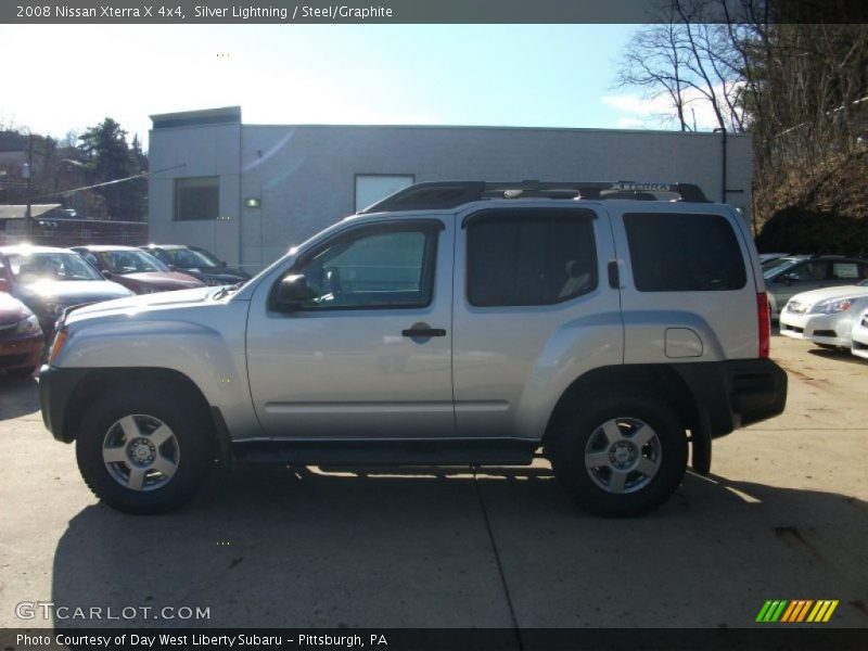 Silver Lightning / Steel/Graphite 2008 Nissan Xterra X 4x4