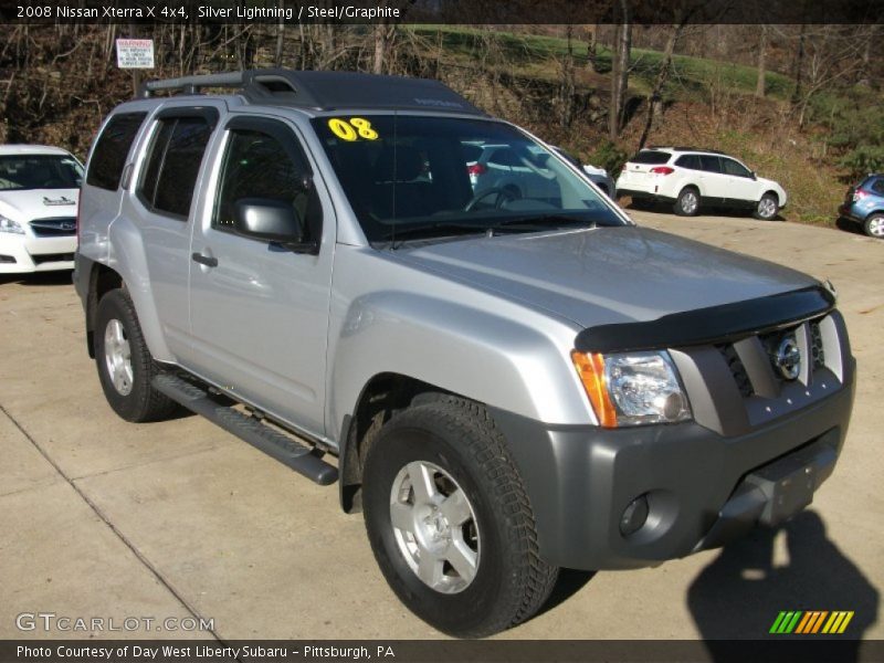 Silver Lightning / Steel/Graphite 2008 Nissan Xterra X 4x4