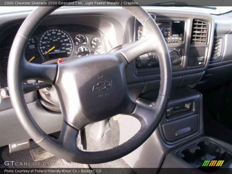 Light Pewter Metallic / Graphite 2000 Chevrolet Silverado 1500 Extended Cab