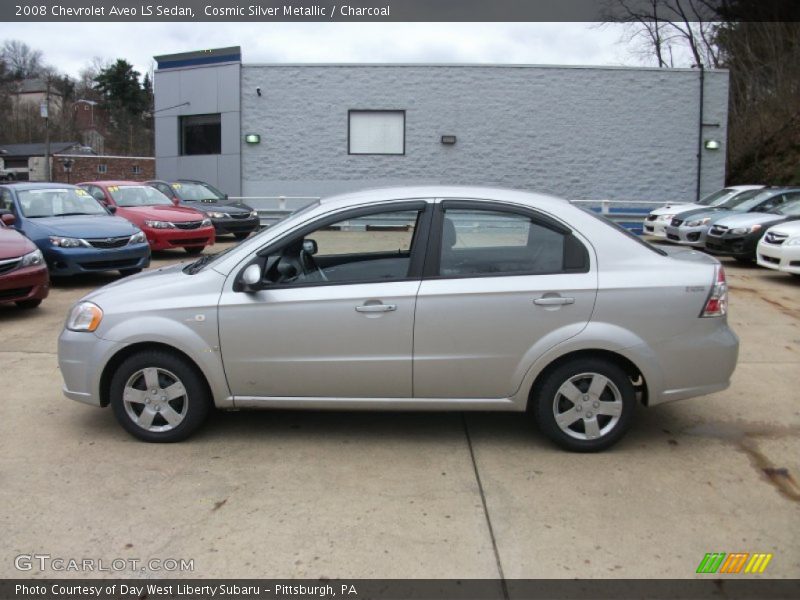 Cosmic Silver Metallic / Charcoal 2008 Chevrolet Aveo LS Sedan