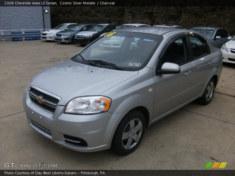 Cosmic Silver Metallic / Charcoal 2008 Chevrolet Aveo LS Sedan