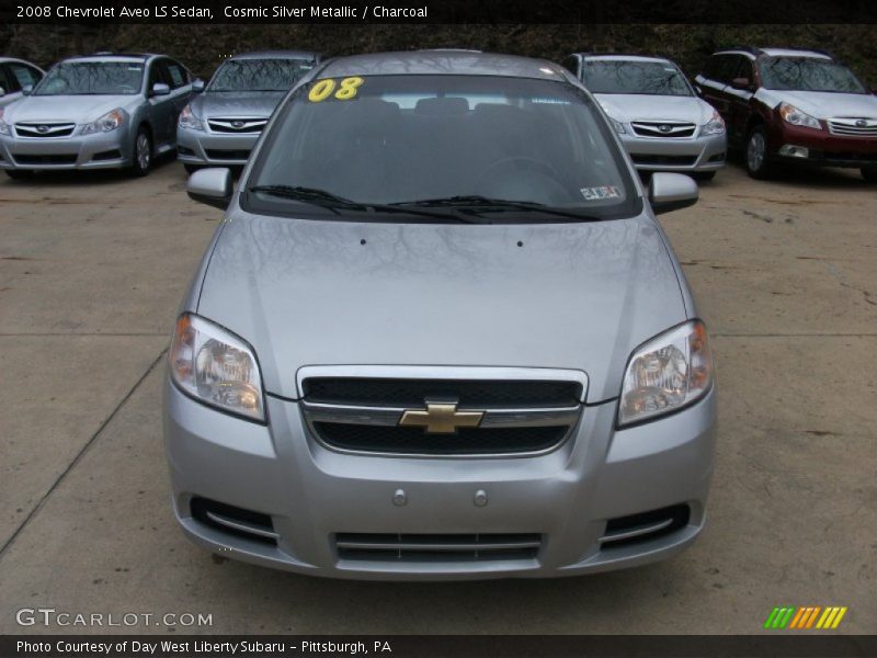 Cosmic Silver Metallic / Charcoal 2008 Chevrolet Aveo LS Sedan