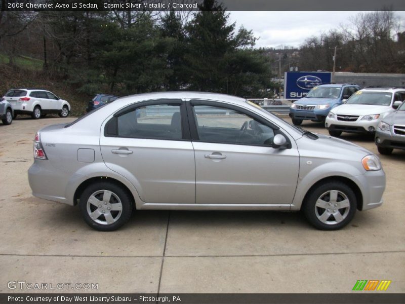 Cosmic Silver Metallic / Charcoal 2008 Chevrolet Aveo LS Sedan