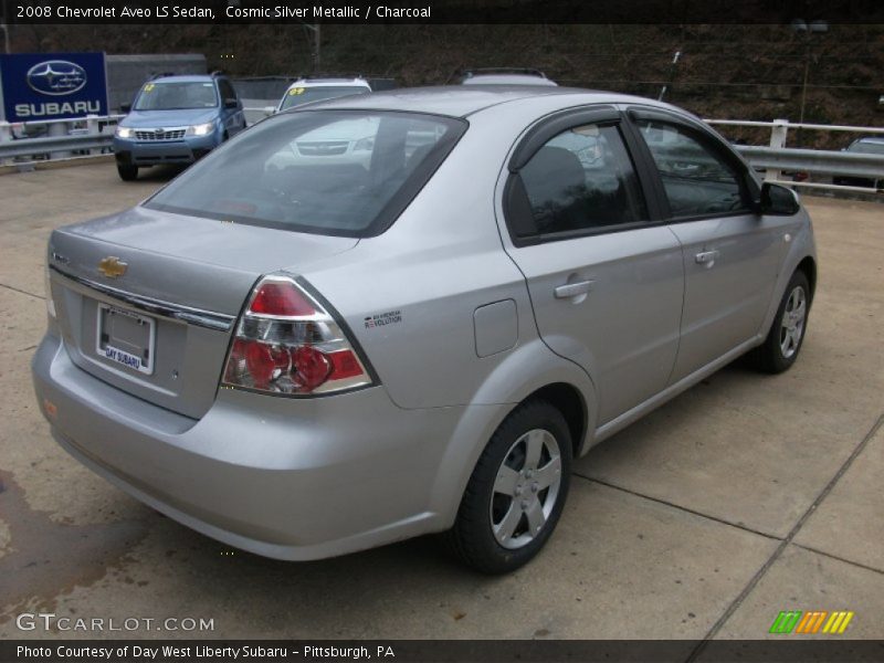 Cosmic Silver Metallic / Charcoal 2008 Chevrolet Aveo LS Sedan