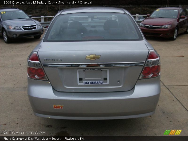 Cosmic Silver Metallic / Charcoal 2008 Chevrolet Aveo LS Sedan