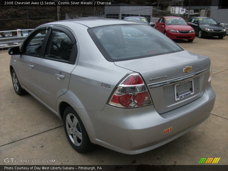Cosmic Silver Metallic / Charcoal 2008 Chevrolet Aveo LS Sedan