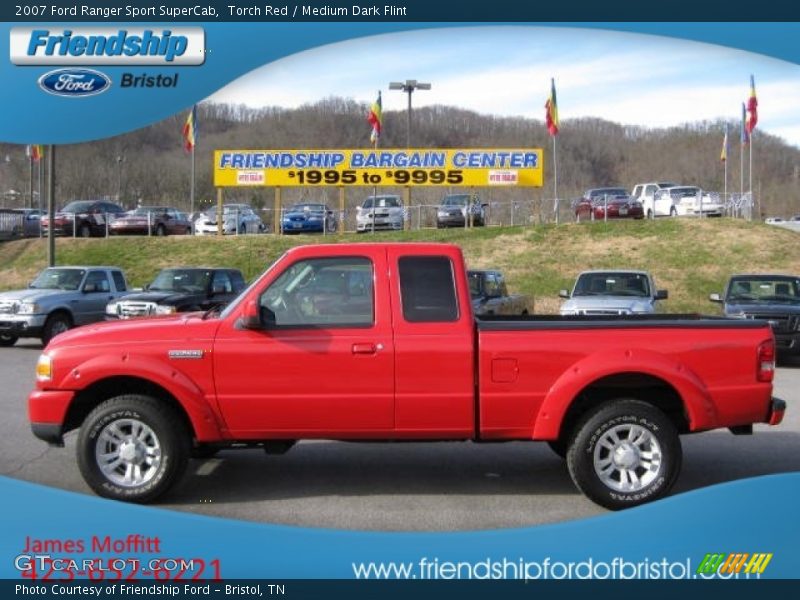 Torch Red / Medium Dark Flint 2007 Ford Ranger Sport SuperCab