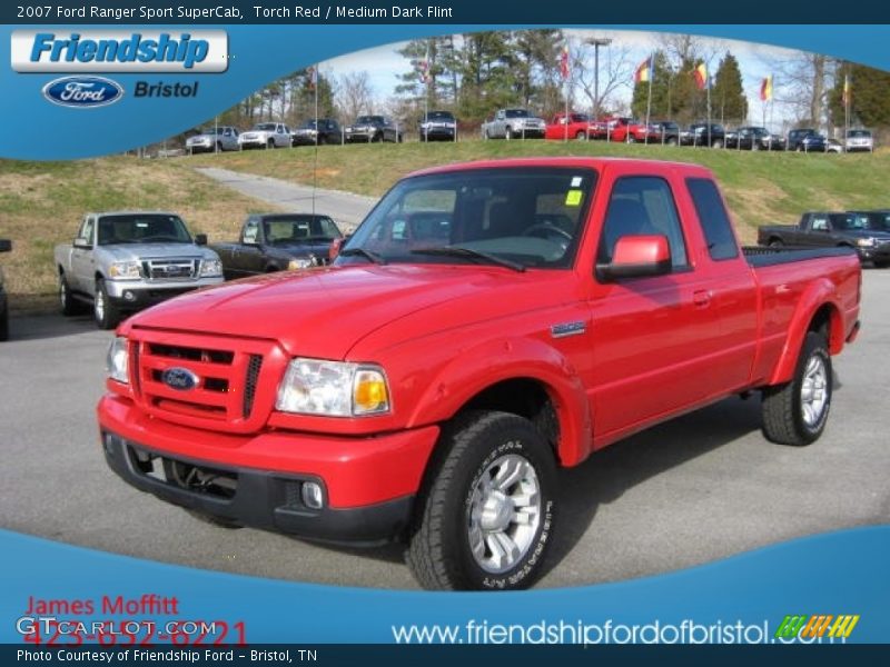 Torch Red / Medium Dark Flint 2007 Ford Ranger Sport SuperCab