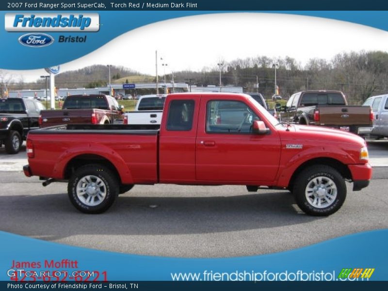 Torch Red / Medium Dark Flint 2007 Ford Ranger Sport SuperCab