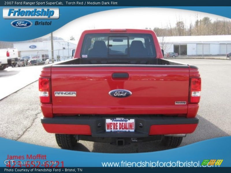 Torch Red / Medium Dark Flint 2007 Ford Ranger Sport SuperCab