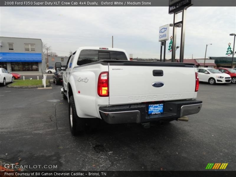 Oxford White / Medium Stone 2008 Ford F350 Super Duty XLT Crew Cab 4x4 Dually