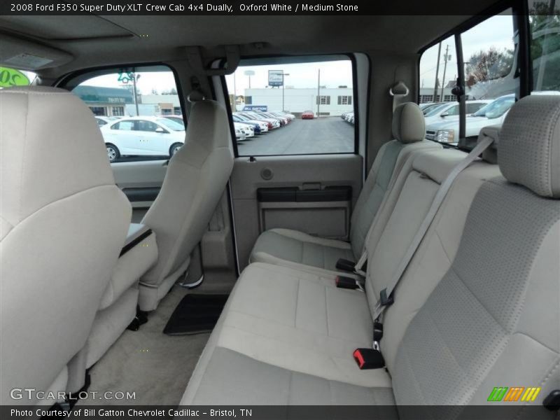 Oxford White / Medium Stone 2008 Ford F350 Super Duty XLT Crew Cab 4x4 Dually