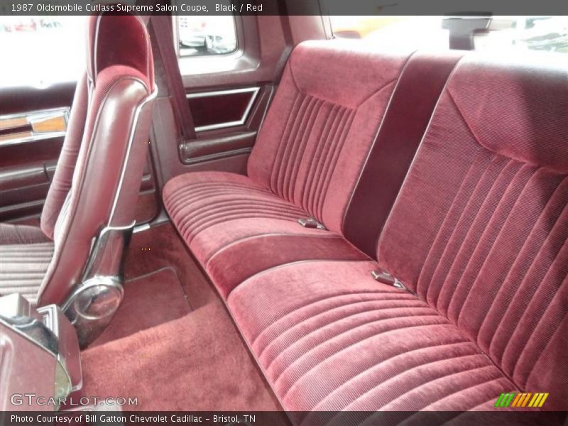 Black / Red 1987 Oldsmobile Cutlass Supreme Salon Coupe