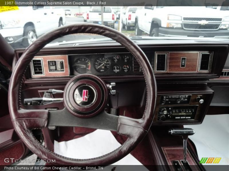 Black / Red 1987 Oldsmobile Cutlass Supreme Salon Coupe