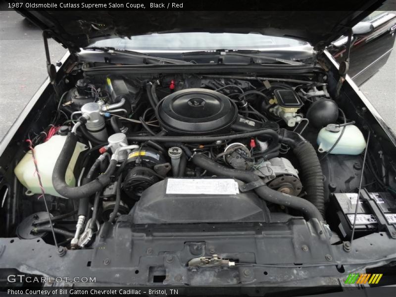 Black / Red 1987 Oldsmobile Cutlass Supreme Salon Coupe