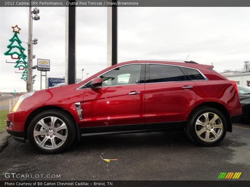 Crystal Red Tintcoat / Shale/Brownstone 2012 Cadillac SRX Performance
